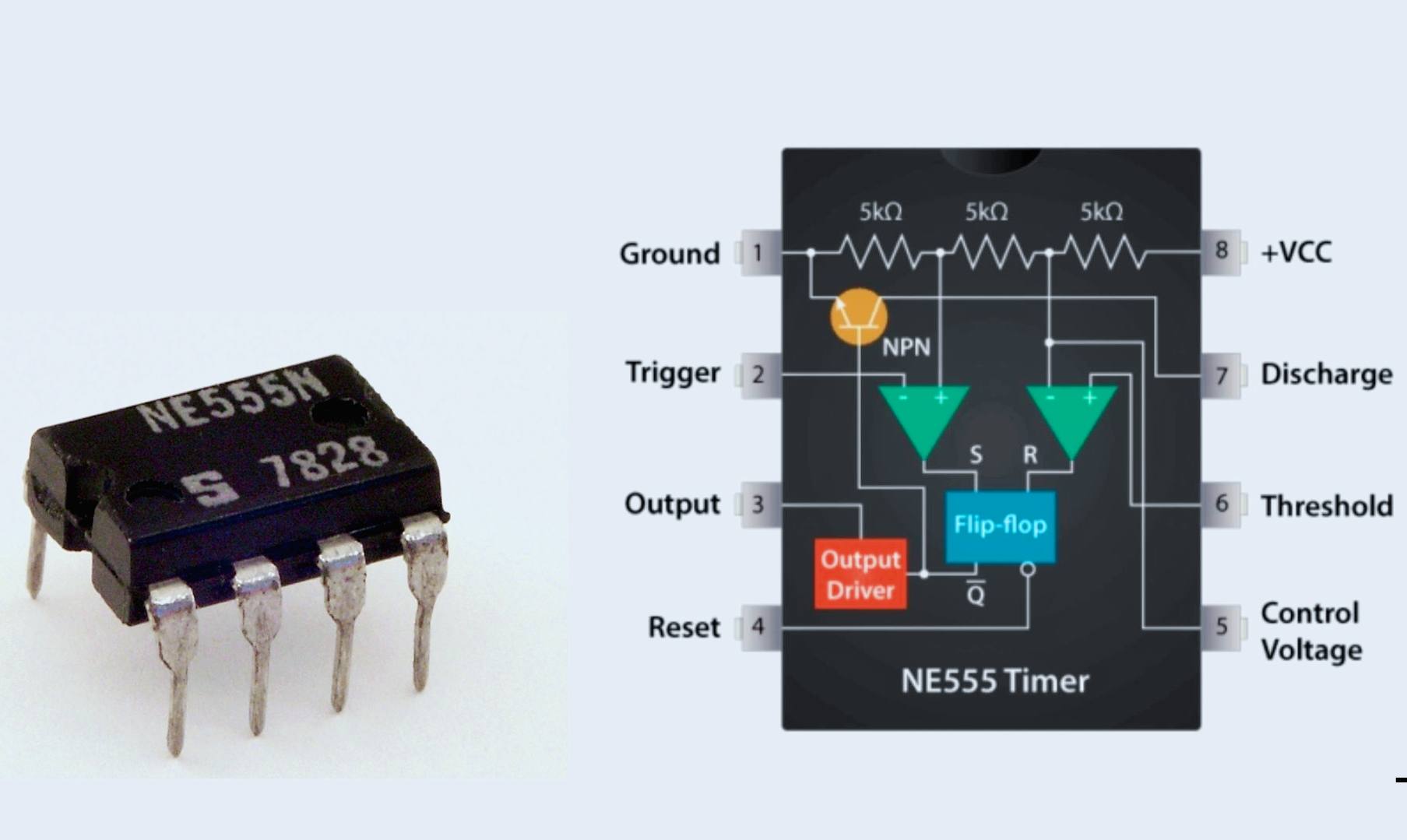 555 timer ic pinout